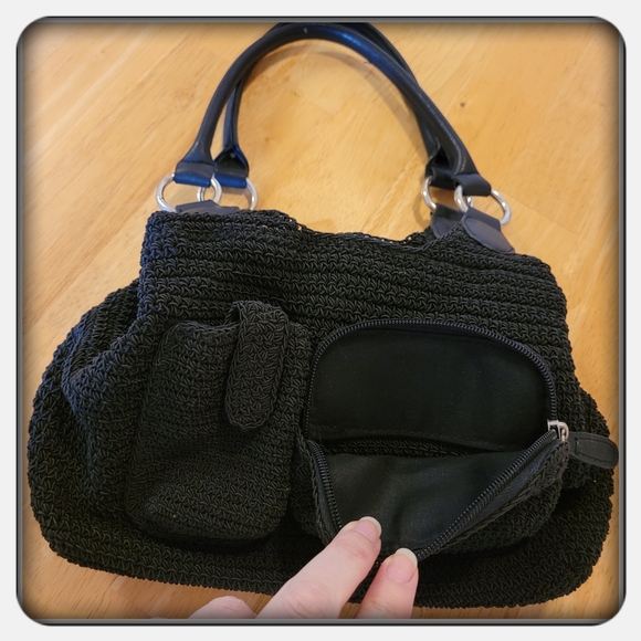 EUC Woman's Vintage Black Rosetti Shoulder Bag - Picture 6 of 10